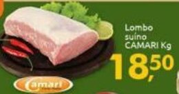 Supermercados Nori Lombo Suino Camari 1kg oferta