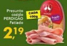 Supermercados Nori Presunto Cozido Perdigao fatiado 100g oferta