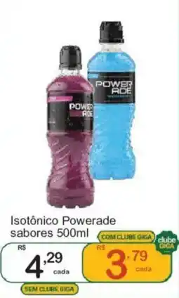 Giga Atacado Isotônico powerade sabores oferta