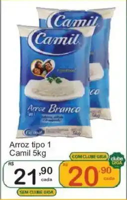 Giga Atacado Arroz tipo 1 Camil oferta