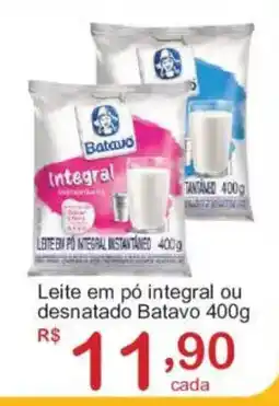 Giga Atacado Leite em pó integral ou desnatado batavo oferta