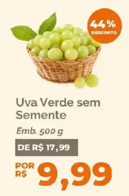 Oba Hortifruti Uva Verde sem Semente oferta