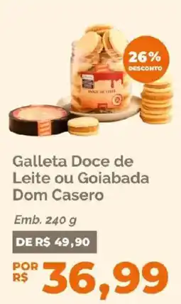 Oba Hortifruti Galleta Doce de Leite ou Goiabada Dom Casero oferta