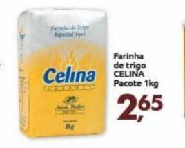 Supermercados Nori Farinha de Trigo Celina pacote 1kg oferta