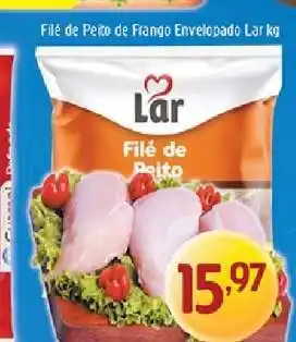 Supermercados Guanabara Filé de Peito de Frango Envelopado Lar kg oferta