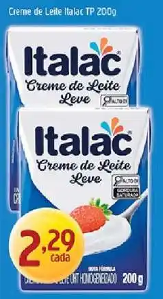 Supermercados Guanabara Creme de Leite Italac TP 200g oferta