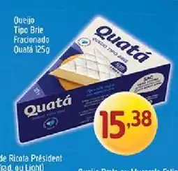 Supermercados Guanabara Queijo Tipo Brie Fracionado Quatá 125g oferta