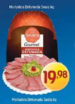 Supermercados Guanabara Mortadela Defumada Seara kg oferta