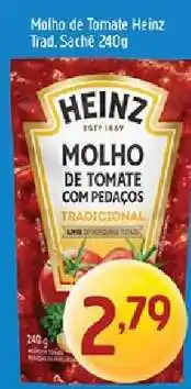 Supermercados Guanabara Molho de Tomate Heinz Trad. Sachê 240g oferta