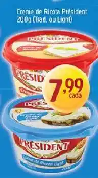 Supermercados Guanabara Crème de Ricota Président oferta