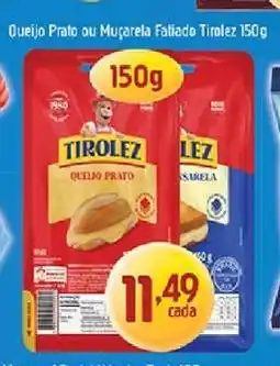 Supermercados Guanabara Queijo Prato ou Muçarela Fatiado Tirolez 150g oferta