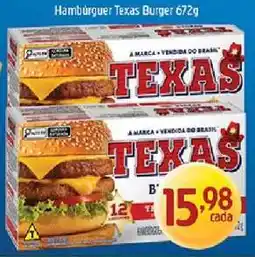 Supermercados Guanabara Hambúrguer Texas Burger 672g oferta