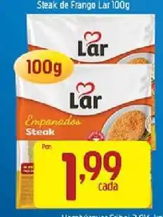 Supermercados Guanabara Steak de Frango Lar 100g oferta