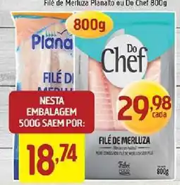Supermercados Guanabara Filé de Merluza Planalto ou Do Chef 800g oferta