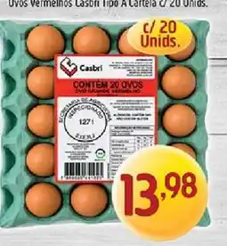 Supermercados Guanabara Ovos Vermelhos Casbr Tipo A Cartela oferta