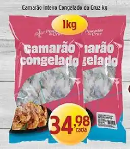 Supermercados Guanabara Camarão Inteiro Congelado da Cruz kg oferta