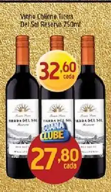 Supermercados Guanabara Vinho Chileno Tierra Del Sol Reserva 750ml oferta