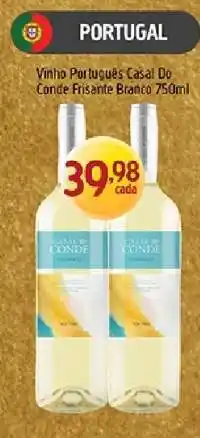 Supermercados Guanabara Vinho Português Casal Do Conde Frisante Branco 750ml oferta