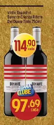 Supermercados Guanabara Vinho Espanhol Boyante Crianza Ribera Del Duero Tinto 750ml oferta