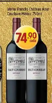 Supermercados Guanabara Vinho Francês Château Haut Courbian Médoc 750ml oferta