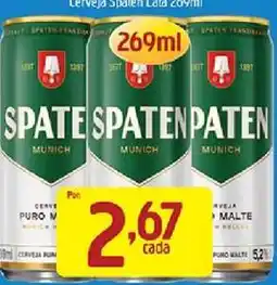Supermercados Guanabara Cerveja Spaten Lata 269ml oferta
