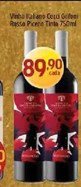Supermercados Guanabara Vinho Italiano Cocci Grifoni Rosso Piceno Tinto 750ml oferta