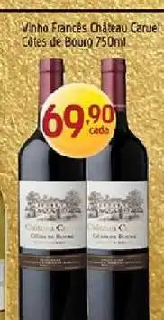 Supermercados Guanabara Vinho Francês Château Caruel Côtes de Bourg 750ml oferta