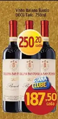 Supermercados Guanabara Vinho Italiano Barolo DOCG Tinto 750ml oferta