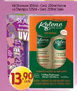 Supermercados Guanabara Kit Shampoo 300ml + Cond. 200ml Kolene ou Shampoo 325ml + Cond. 200ml Skala oferta