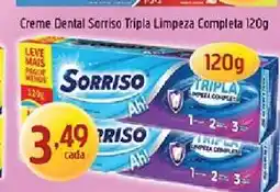 Supermercados Guanabara Creme Dental Sorriso Tripla Limpeza Completa 120g oferta