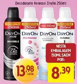 Supermercados Guanabara Desodorante Aerossol DryOn 250ml oferta