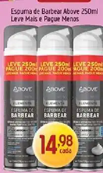Supermercados Guanabara Espuma de Barbear Above 250ml oferta