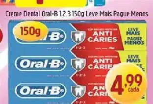 Supermercados Guanabara Creme Dental Oral-B 1.2.3 150g oferta