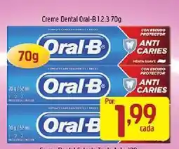 Supermercados Guanabara Creme Dental Oral-B 1.2.3 70g oferta