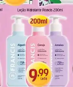 Supermercados Guanabara Loção Hidratante Francis 200ml oferta