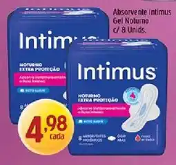 Supermercados Guanabara Absorvente Intimus Gel Noturno c/ 8 Unids oferta