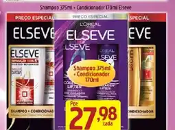 Supermercados Guanabara Elseve Shampoo 375ml + Condicionador 170ml oferta
