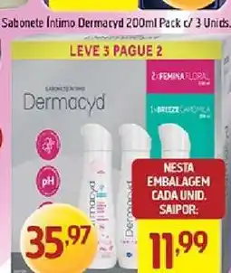Supermercados Guanabara Sabonete Íntimo Dermacyd 200ml Pack c/ 3 Unids oferta