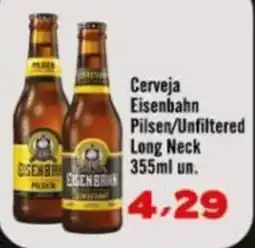 Rede Top Cerveja Eisenbahn Pilsen/Unfiltered Long Neck oferta