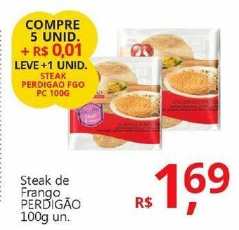 Steak de frango perdigão 100g un