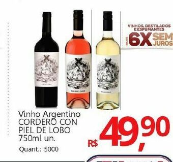 Supermercados Koch Vinho argentino cordero con piel de lobo oferta