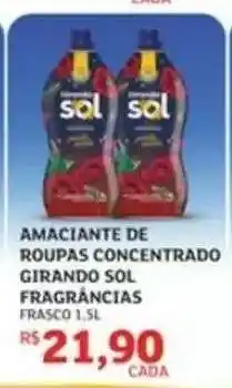 Assaí Atacadista Amaciante de Roupas Concentrado Girando Sol oferta