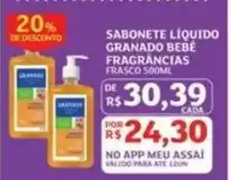 Assaí Atacadista Sabonete Líquido Granado Bebê Fragrâncias oferta
