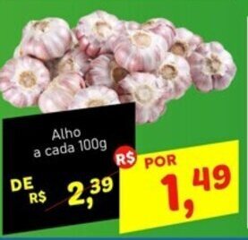 Semar Supermercado Alho a cada 100g oferta