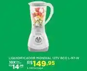 DB Supermercados Mondial - liquidificador bco oferta