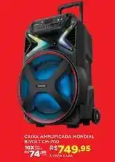 DB Supermercados Mondial - caixa amplificada bivolt cm-700 oferta