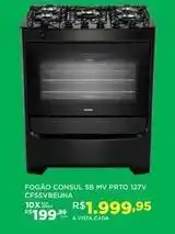 DB Supermercados Consul - fogao 5b mv prto 127v cfssvbeuna oferta