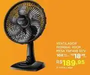 DB Supermercados Mondial - ventilador 40cm mesa vsp40b 127v oferta