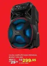 DB Supermercados Mondial - caixa amplificada bivolt cm-250 oferta