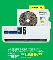 DB Supermercados Split - ar-condicionado mystic inverter 12000btu 220v nv1269br oferta
